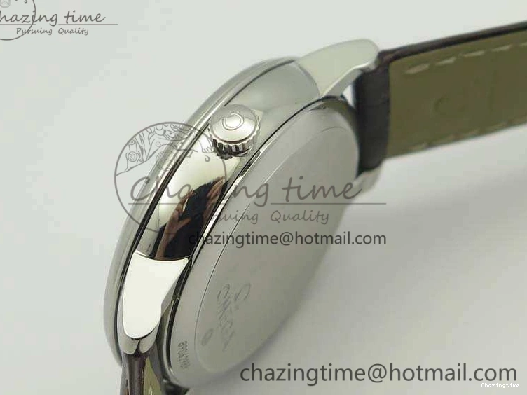 0801 De Ville Prestige Real Power Reserve SS TW 1:1 Best Edition White Dial SS Markers On Leather Strap A Breathable 8095